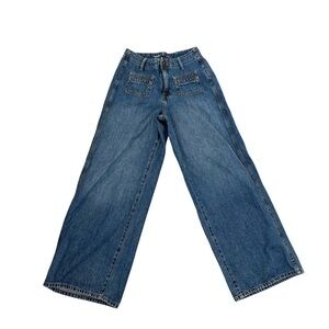 Old Navy Denim Baggy Wide Leg Jeans Size 0